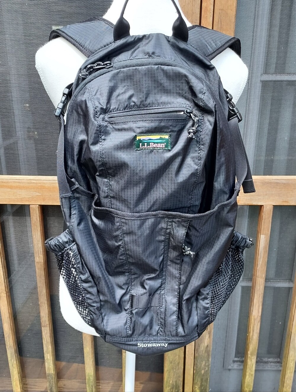 L. L. Bean Stowaway Daypack Backpack In Black